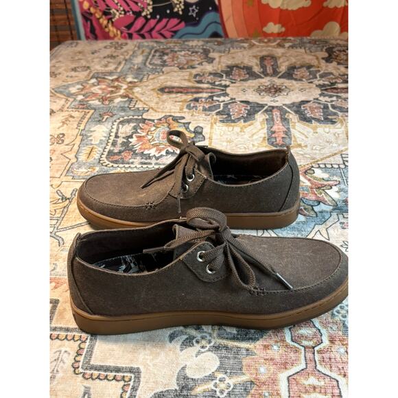 LL Bean Men's Canvas Slip On Shoes Outdoor Camping Moccasins Brown Size 8.5 - Picture 7 of 9